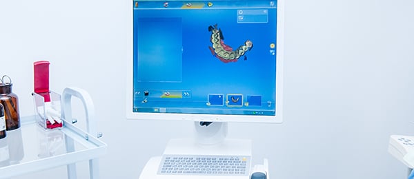 Computer in a dental office