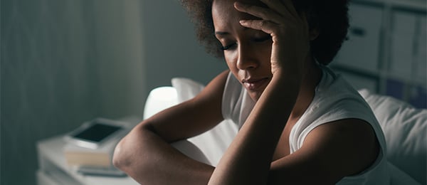 Photo of woman with sleep disorder