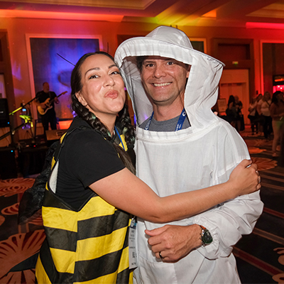 SmileCon attendees dressed in costumes